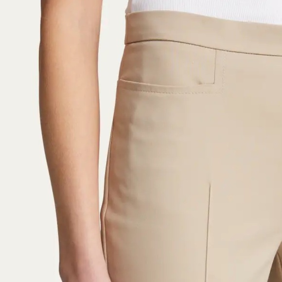 Akris Punto Pants Franca Mid-Rise Crop Pants Light Brown (Khaki/Tan) Sz 12 NWT - Picture 2 of 16